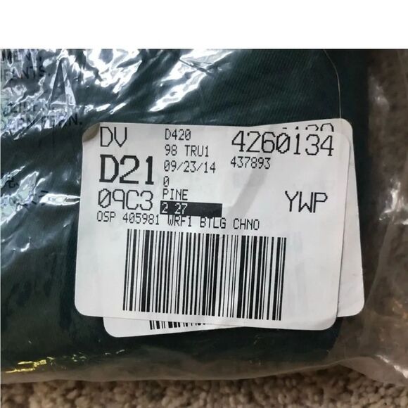 Lands’ End Women’s Dark Hunter Green Straight Leg Chinos/Pants Size 2 - Picture 3 of 4